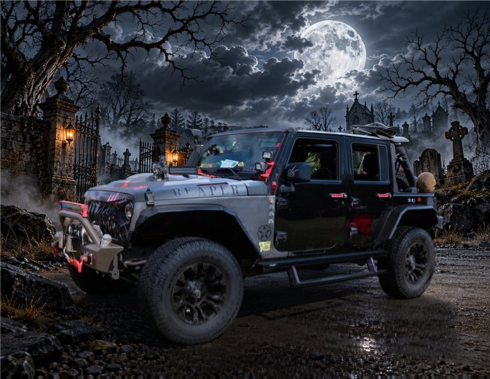 Grim Reaper Jeep · Finished print