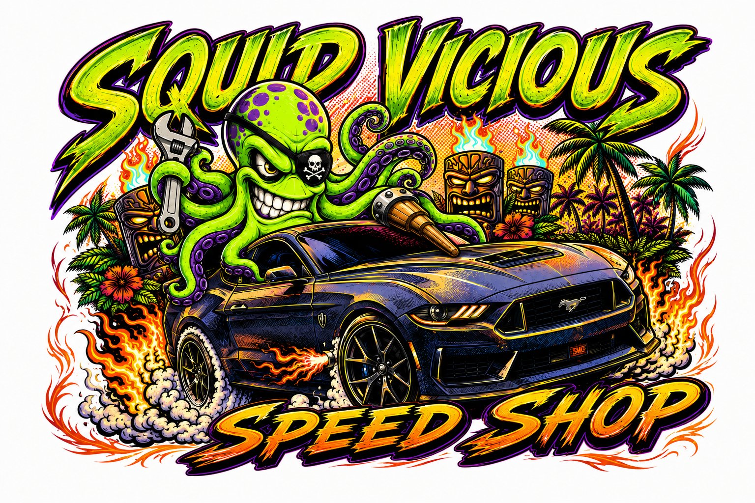 normal squid on darkhorse mustang
