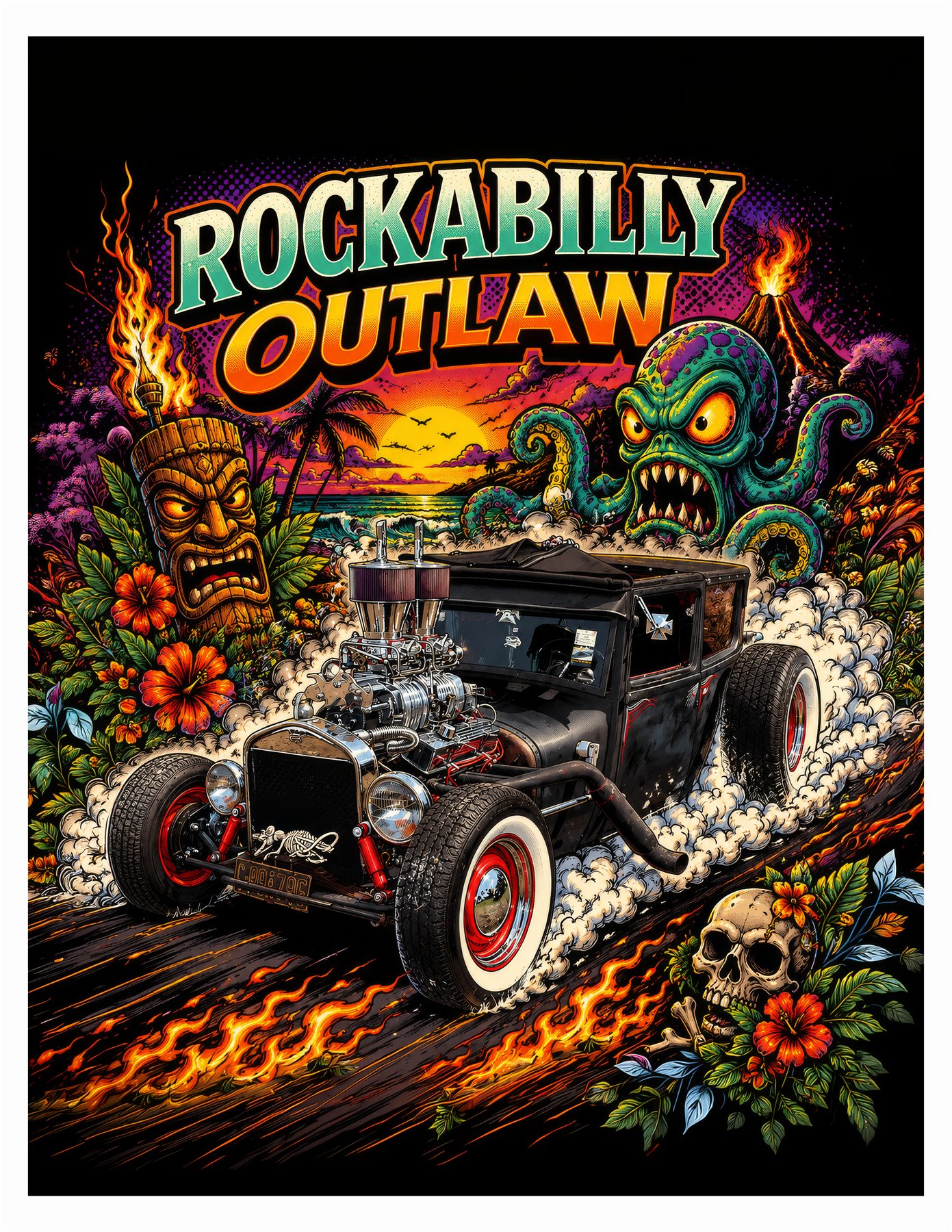 Rockabilly Outlaw rat rod